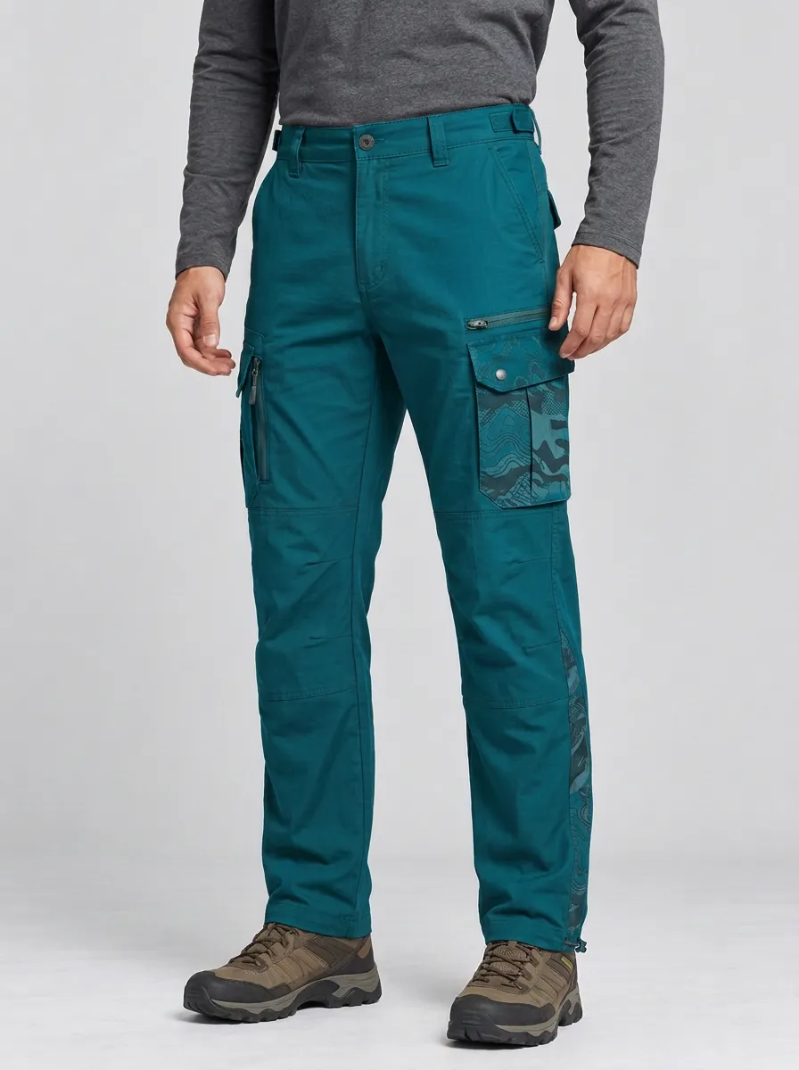 Tactical Outdoor Topographic Camo Cargo Pants