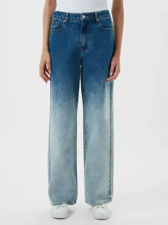 Creative And Fashionable Gradient Blue Wide-Leg Trousers