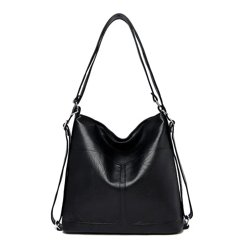 Retro Dumpling-Shaped PU Handbag Vintage Elegance
