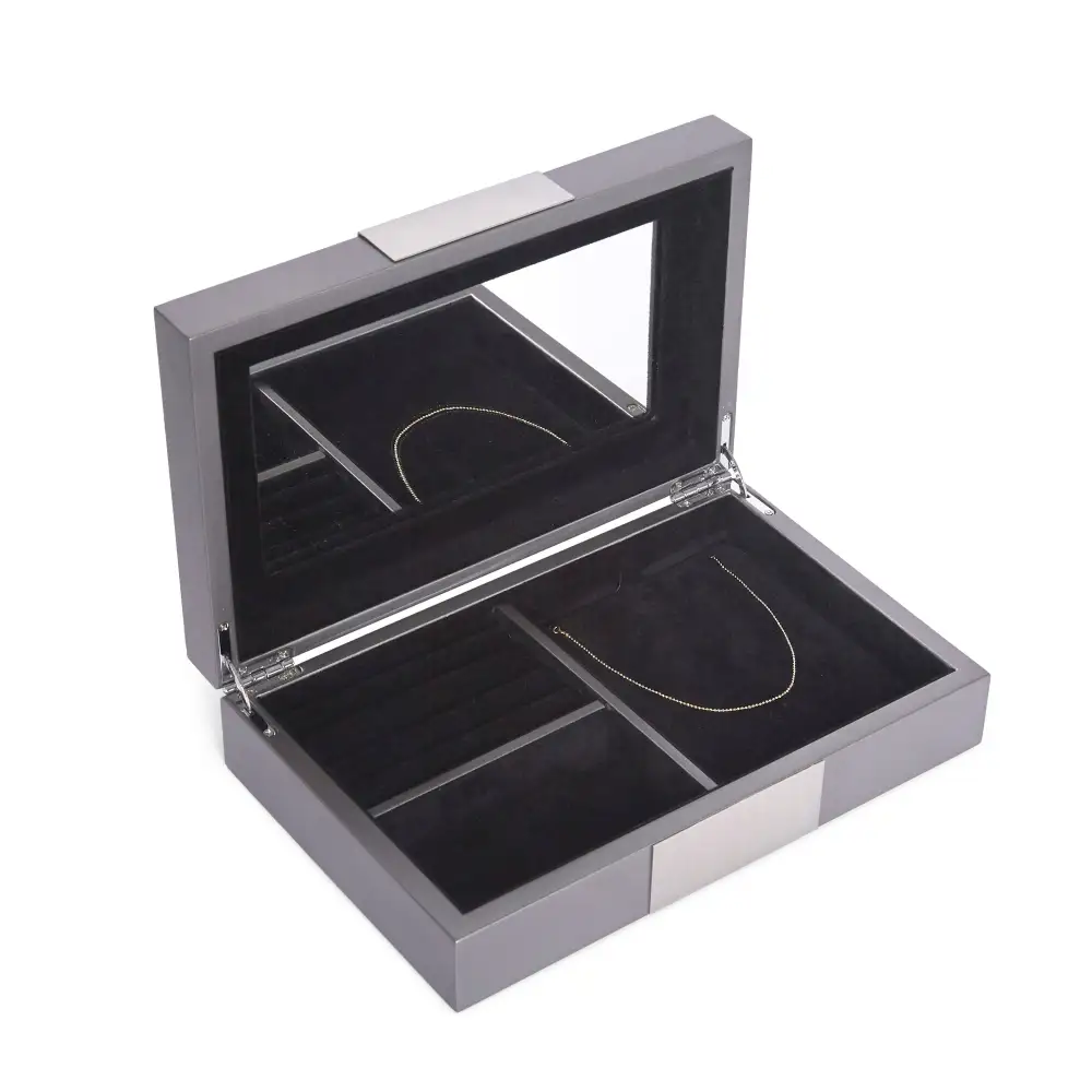 Mirror Lid Jewelry Storage Box