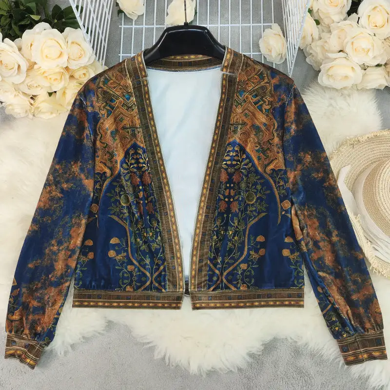 Long Sleeve Retro Casual Outerwear
