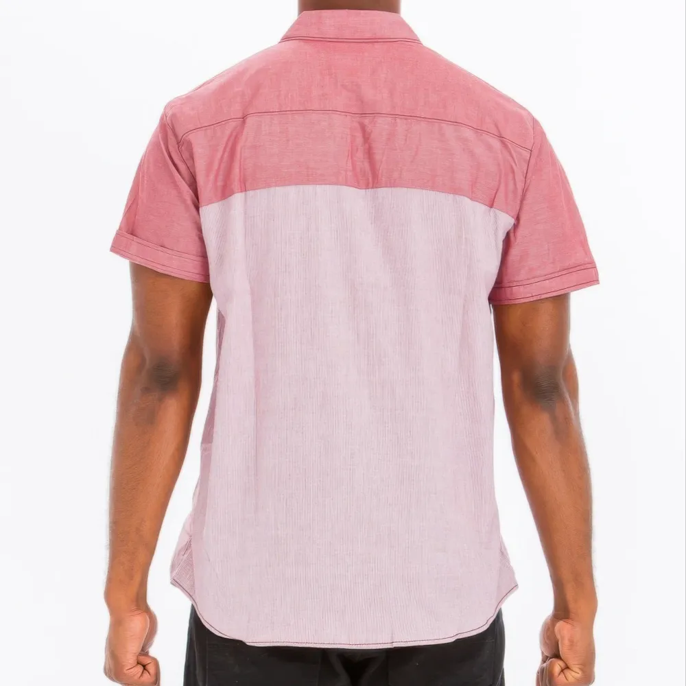 Contrast Short Sleeve Shirt