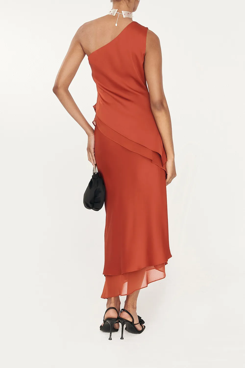 Solid Color Mesh Skirt