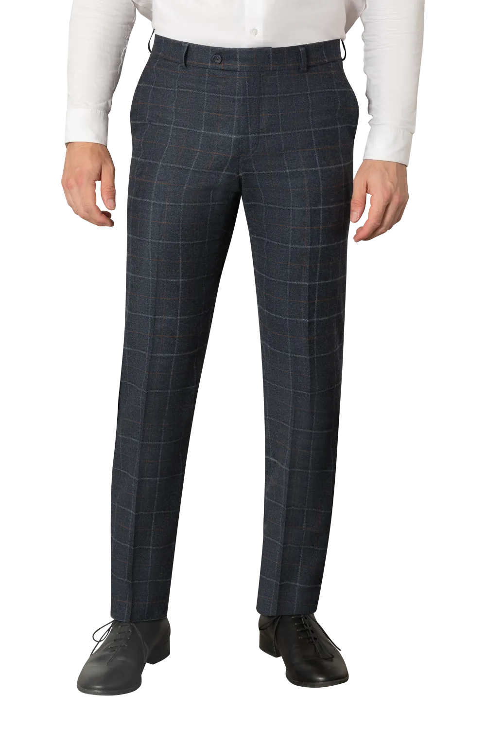 Versatile Flat Front Regular Rise Traditional Fit Trousers