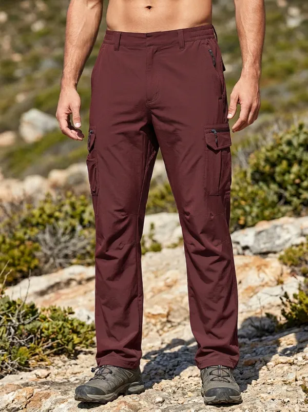 Men's Multi-Pocket Quick-Dry Straight-Leg Cargo Pants