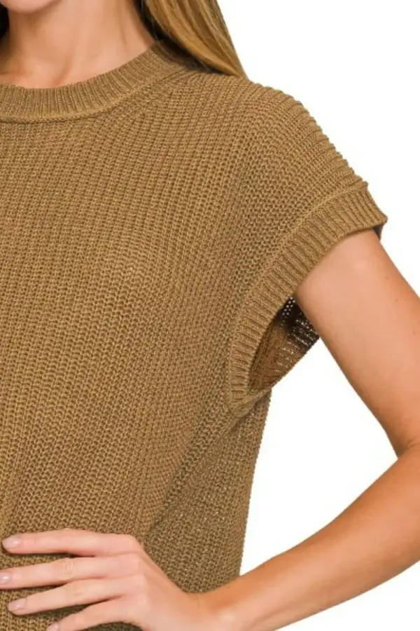 Crew Neck Ribbed Oversized Sweater