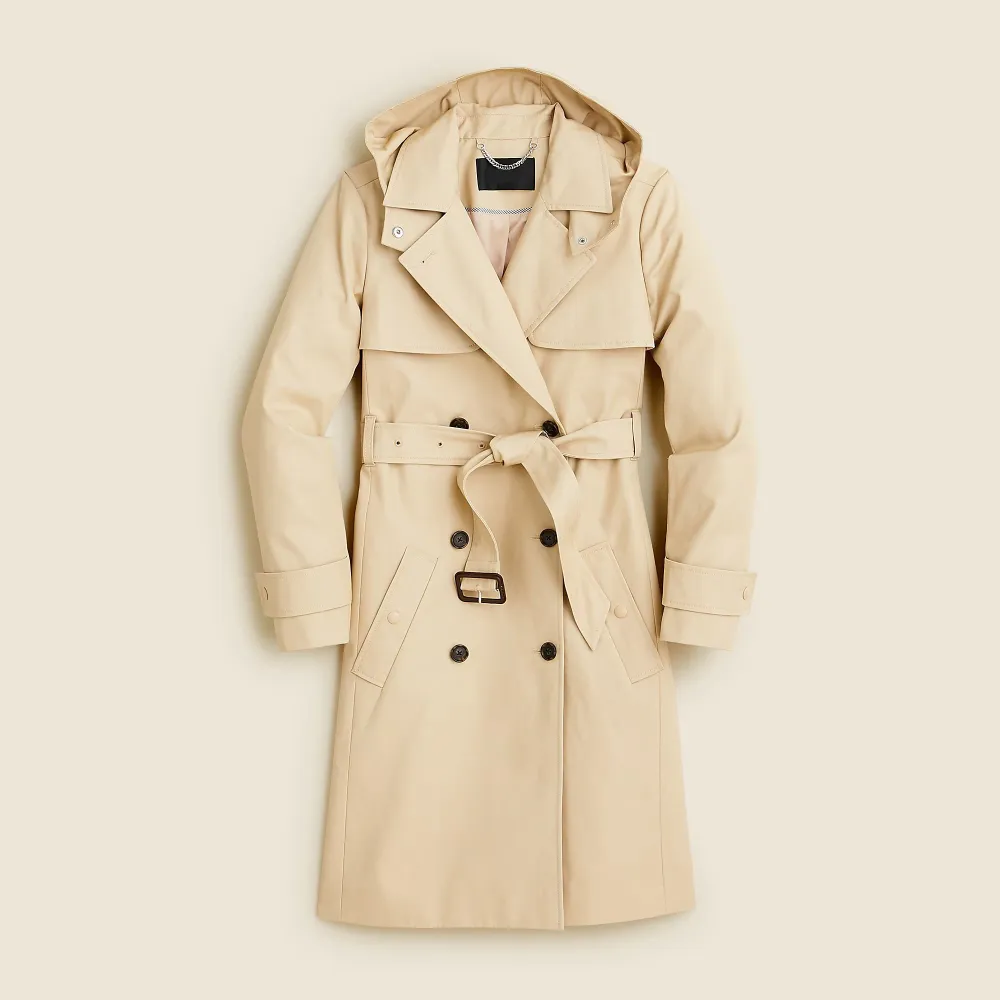 Button Front Cotton Jackets with Belt
