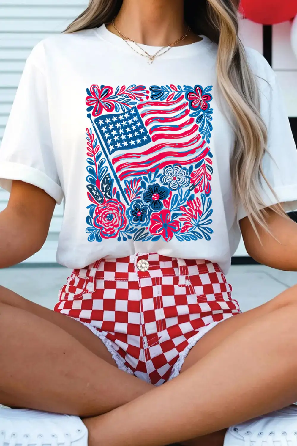 Floral Graphic T Shirt