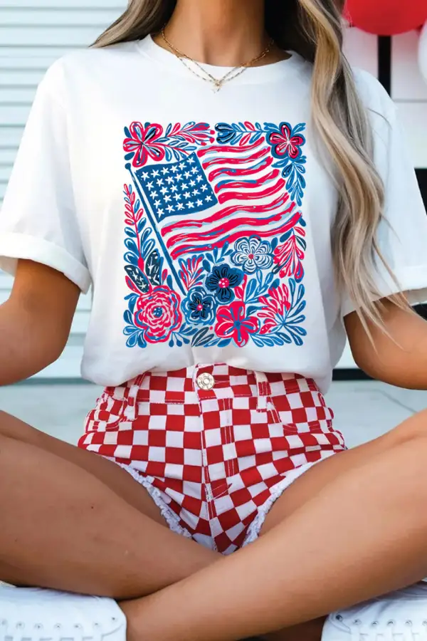 Floral Graphic T Shirt