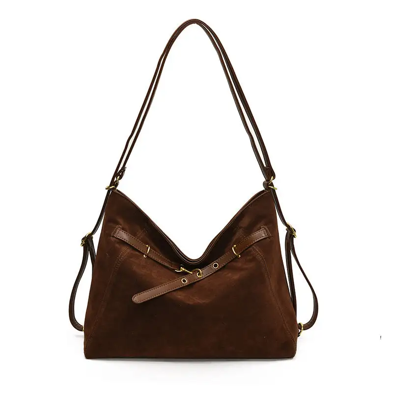 Roomy Suede Backpack