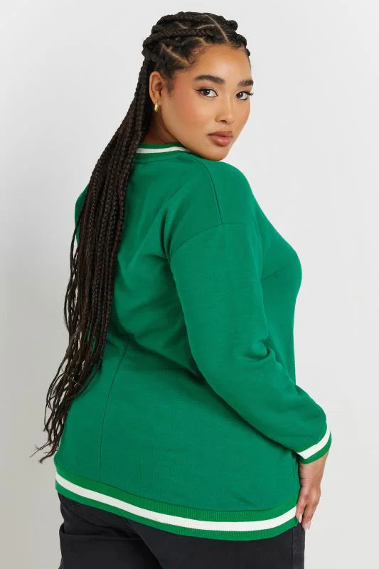 Green '96' Varsity Sweatshirt detail 3