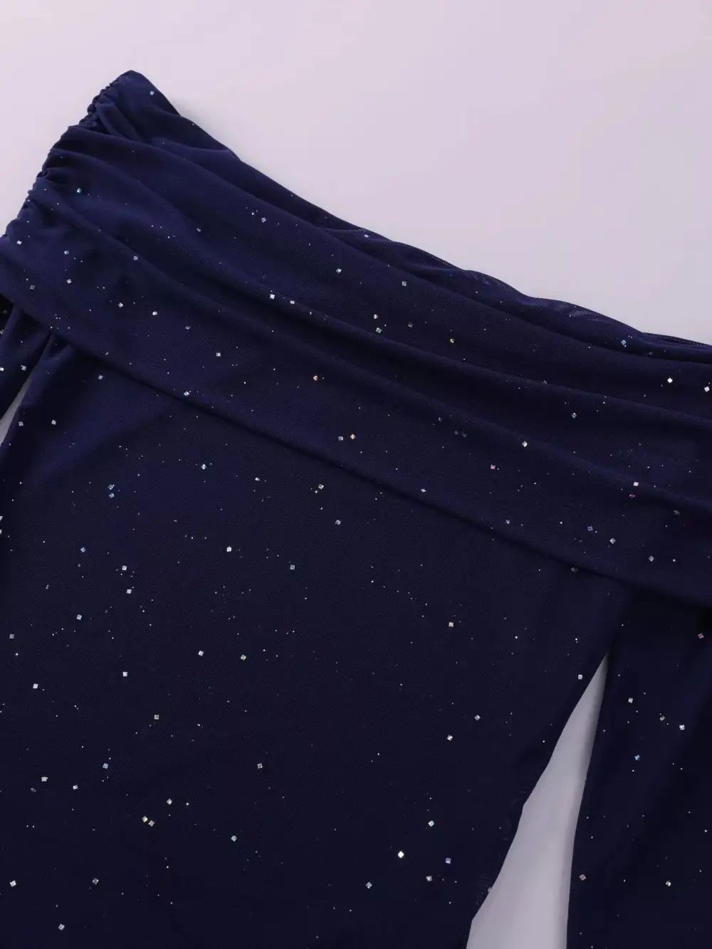 Relaxed Shape Glitter Maxi Dress