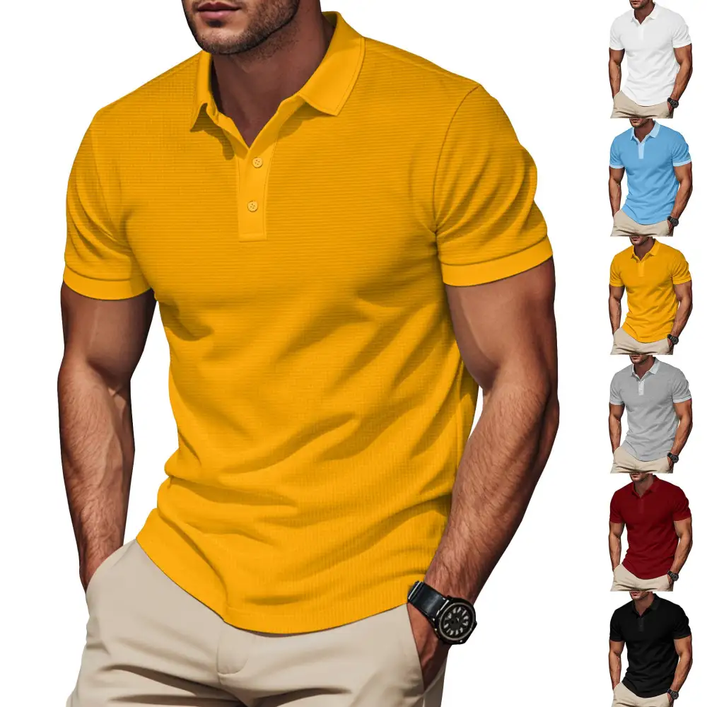 Ribbed Slim Fit Fitted Polo Shirt