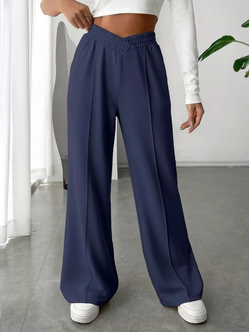 Wide Leg High Waist Everyday Versatile Pants