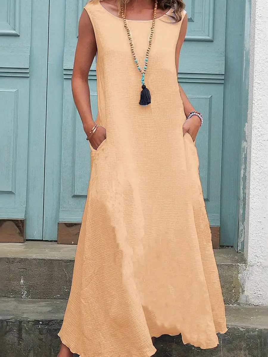 Plus Neck Maxi Dress