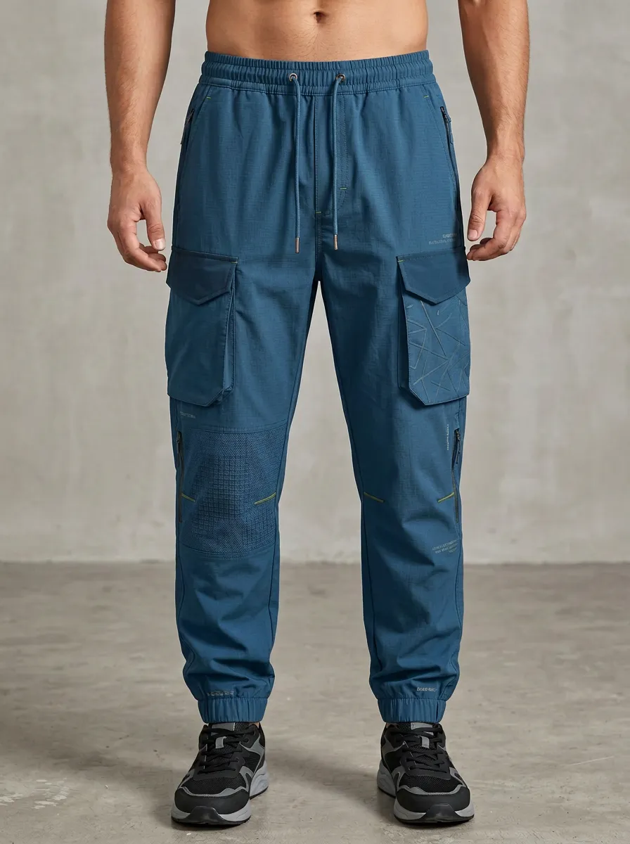 Grey Technical Cargo Joggers