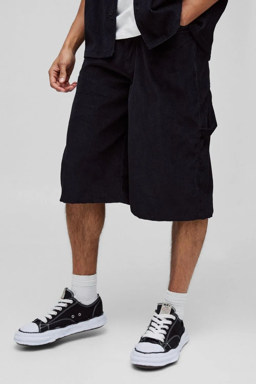 Long Line Corduroy Jorts Spring And Summer Detail Jort