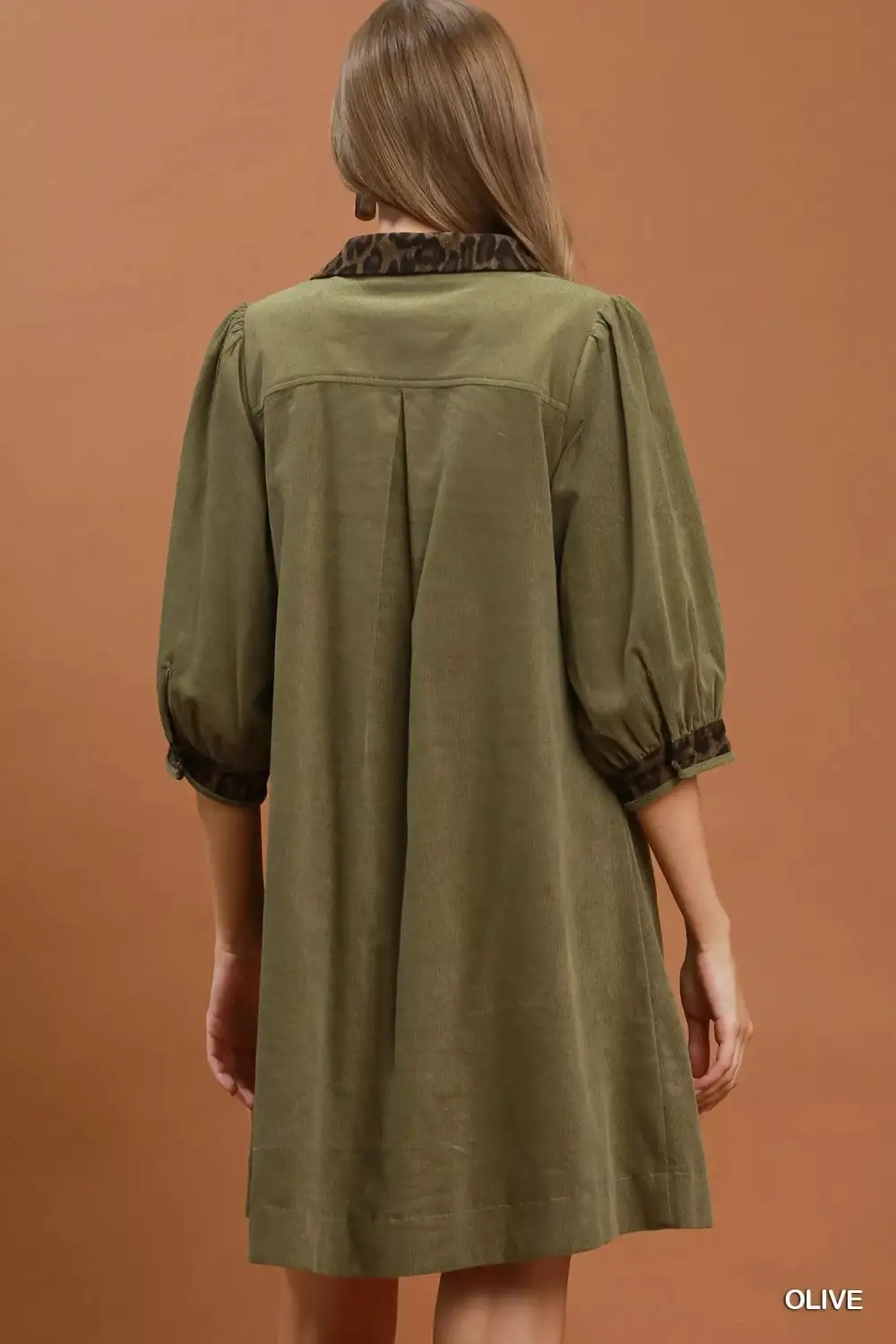 V-Neck Shift Pocketed Dress