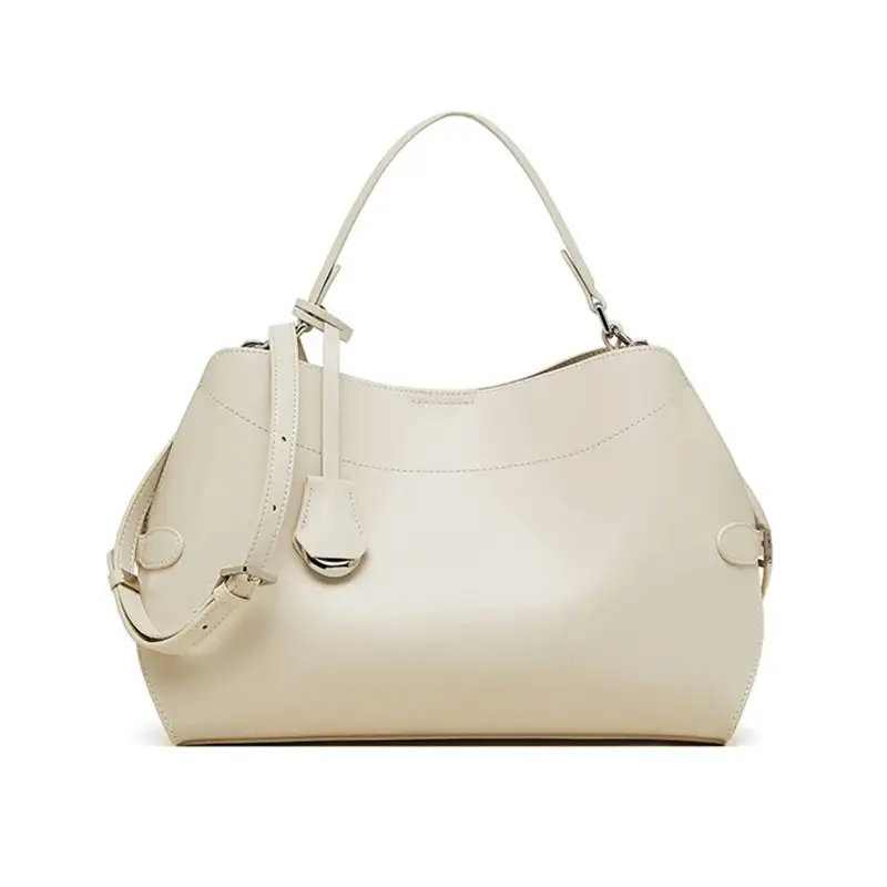 Genuine Leather Satchel Bag – Chic Soft-Structured Handbag for Everyday Elegance