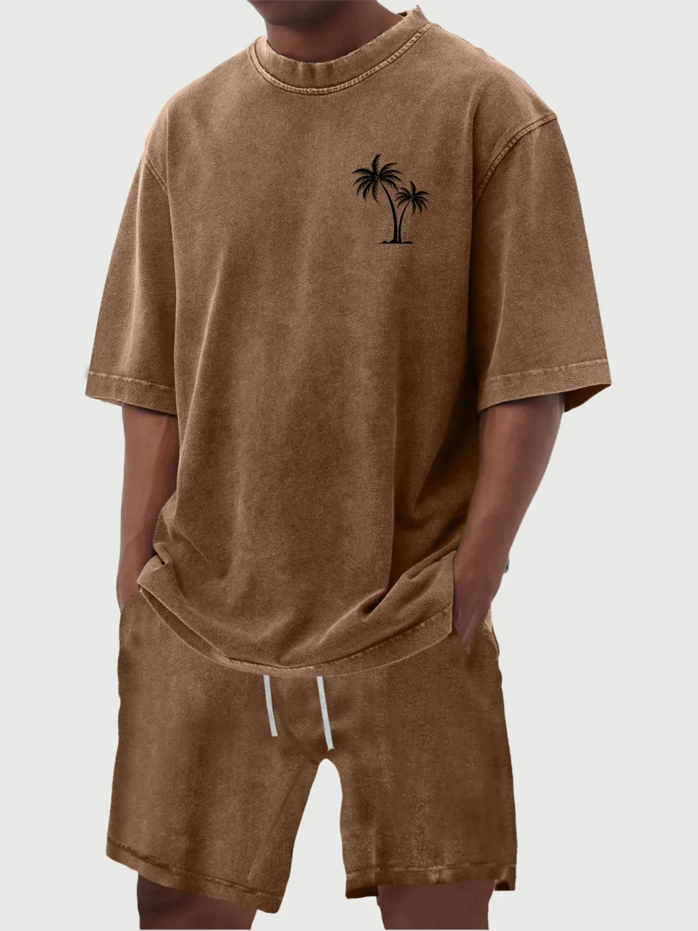 Layered Garment Washed Set