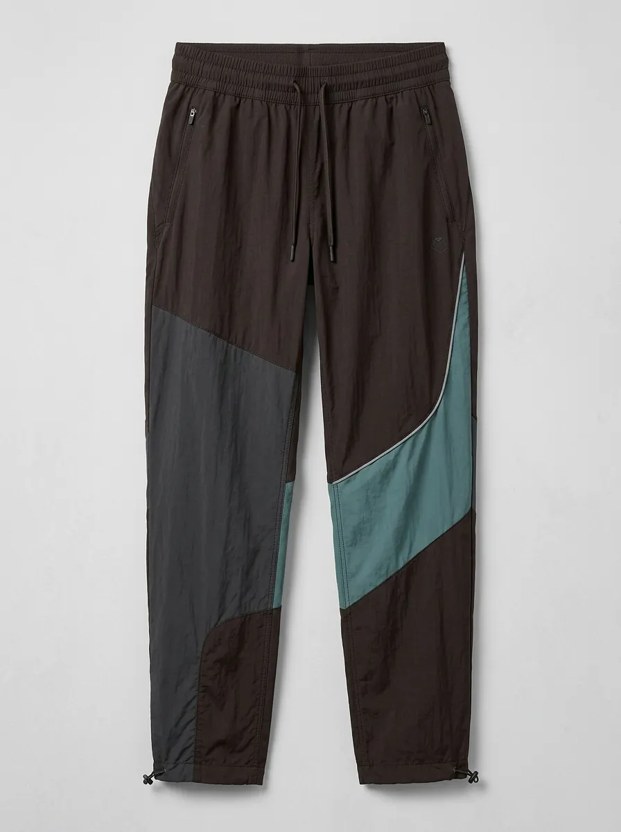 Women's Activewear Colorblock Nylon Printed Jogger Pants