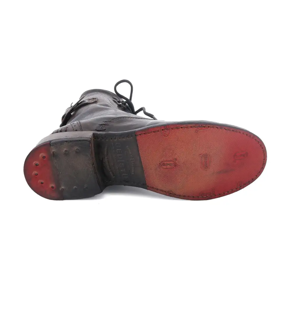 Lace-Up Buckle Brogue Reinforced Ankle Boots