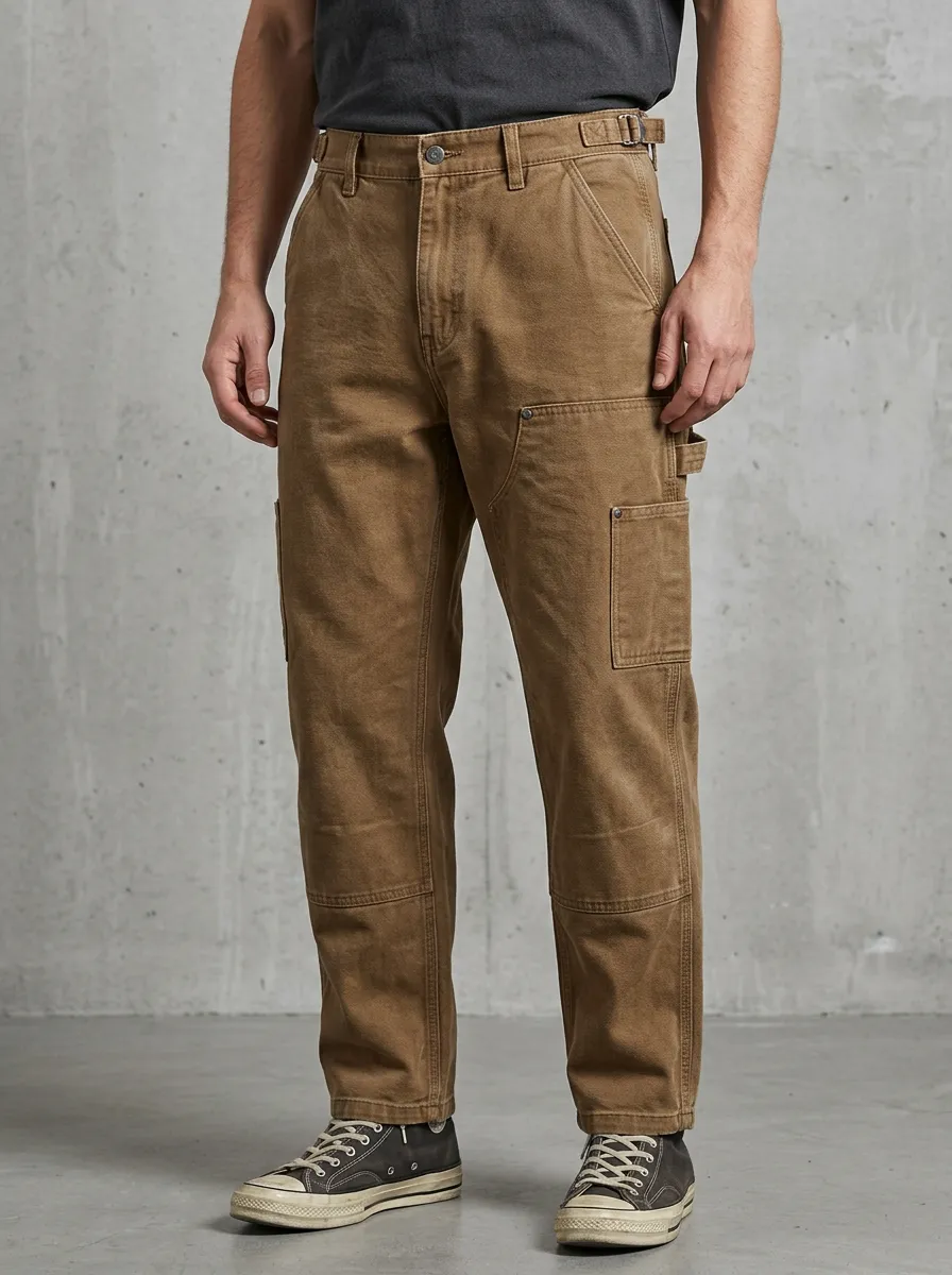 Men's Relaxed Canvas Utility Cargo Pants