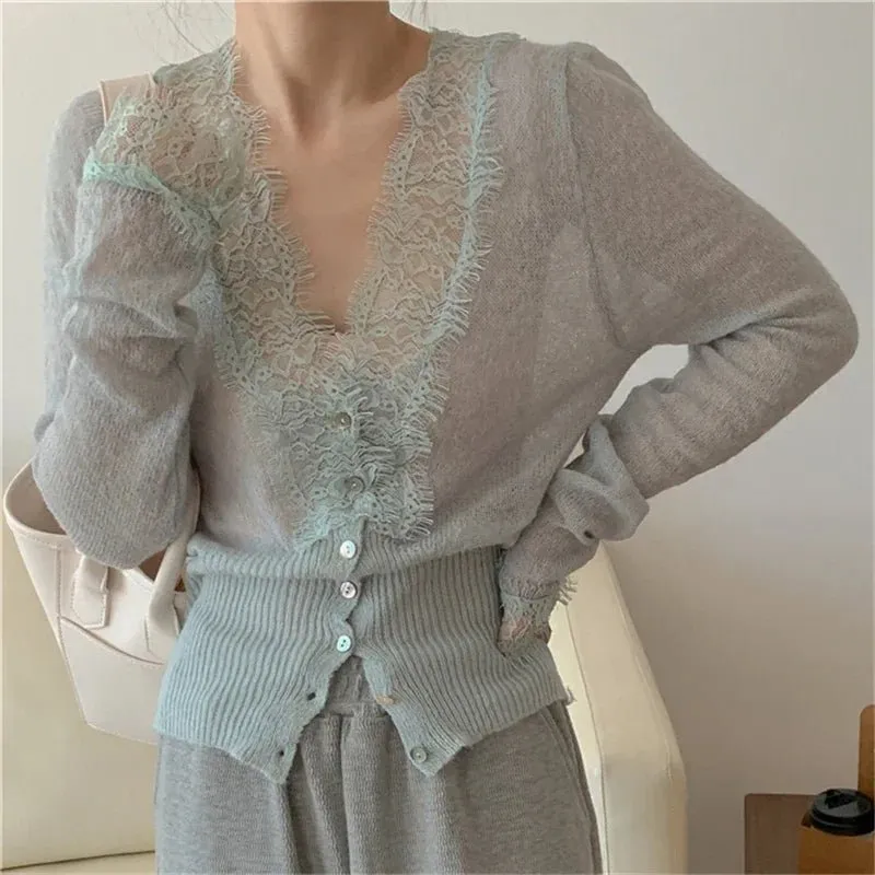 Lace Knit Cardigan