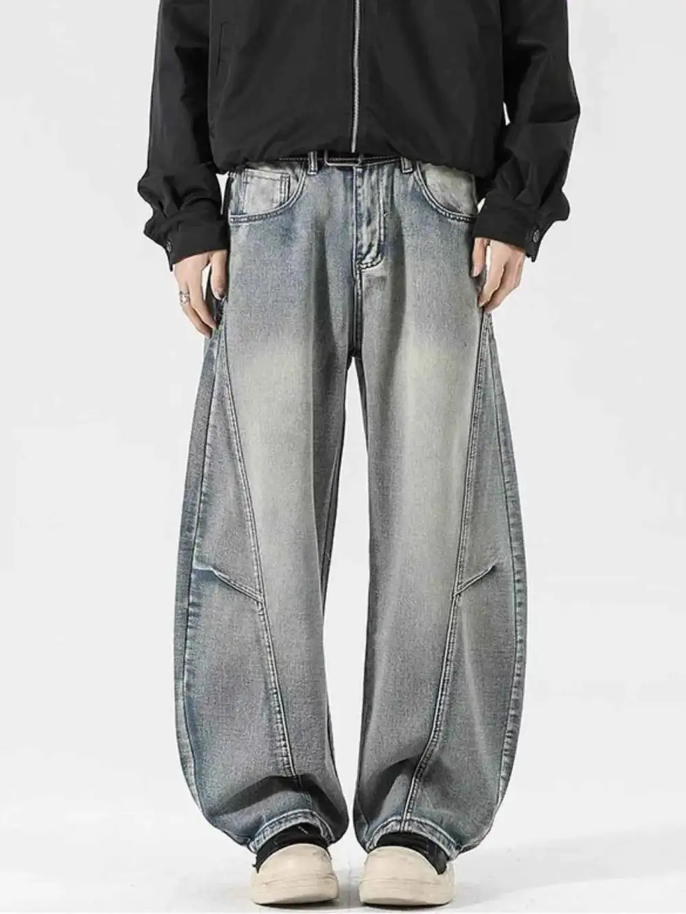 Modern Washed Wide Leg Jeans