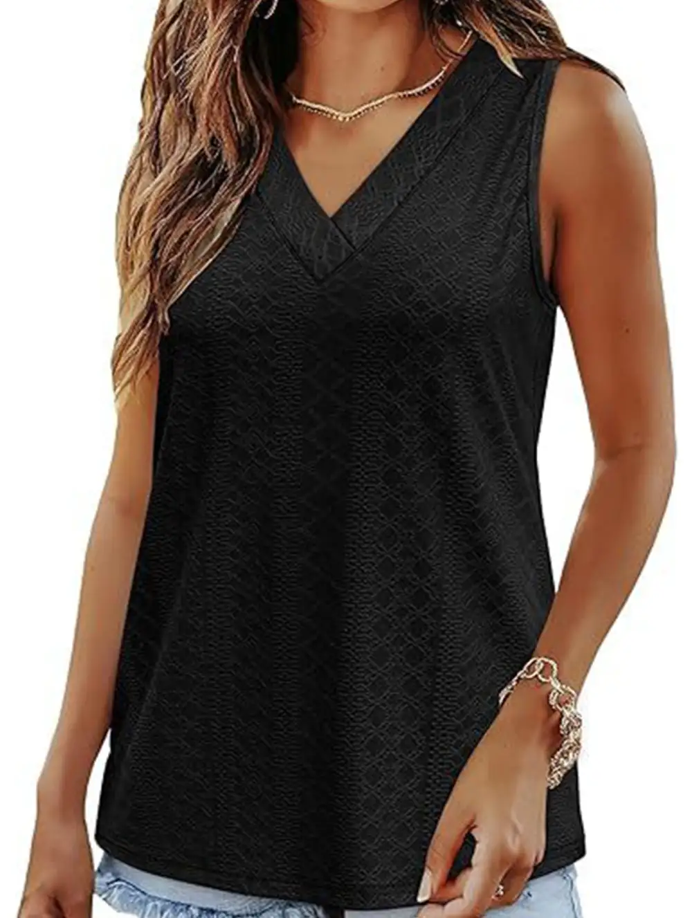 V Neck Loose Vest Top