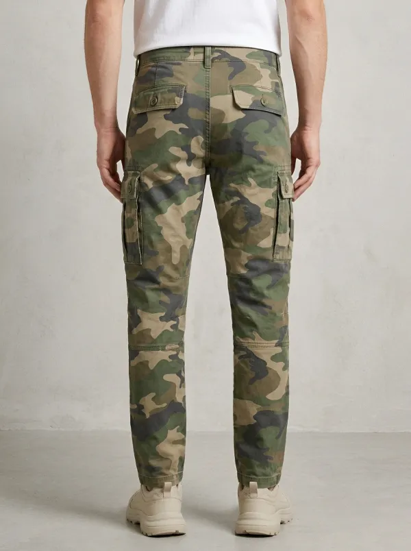 Outdoor-Ready Camouflage Military-Inspired Camouflage Cargo Pants