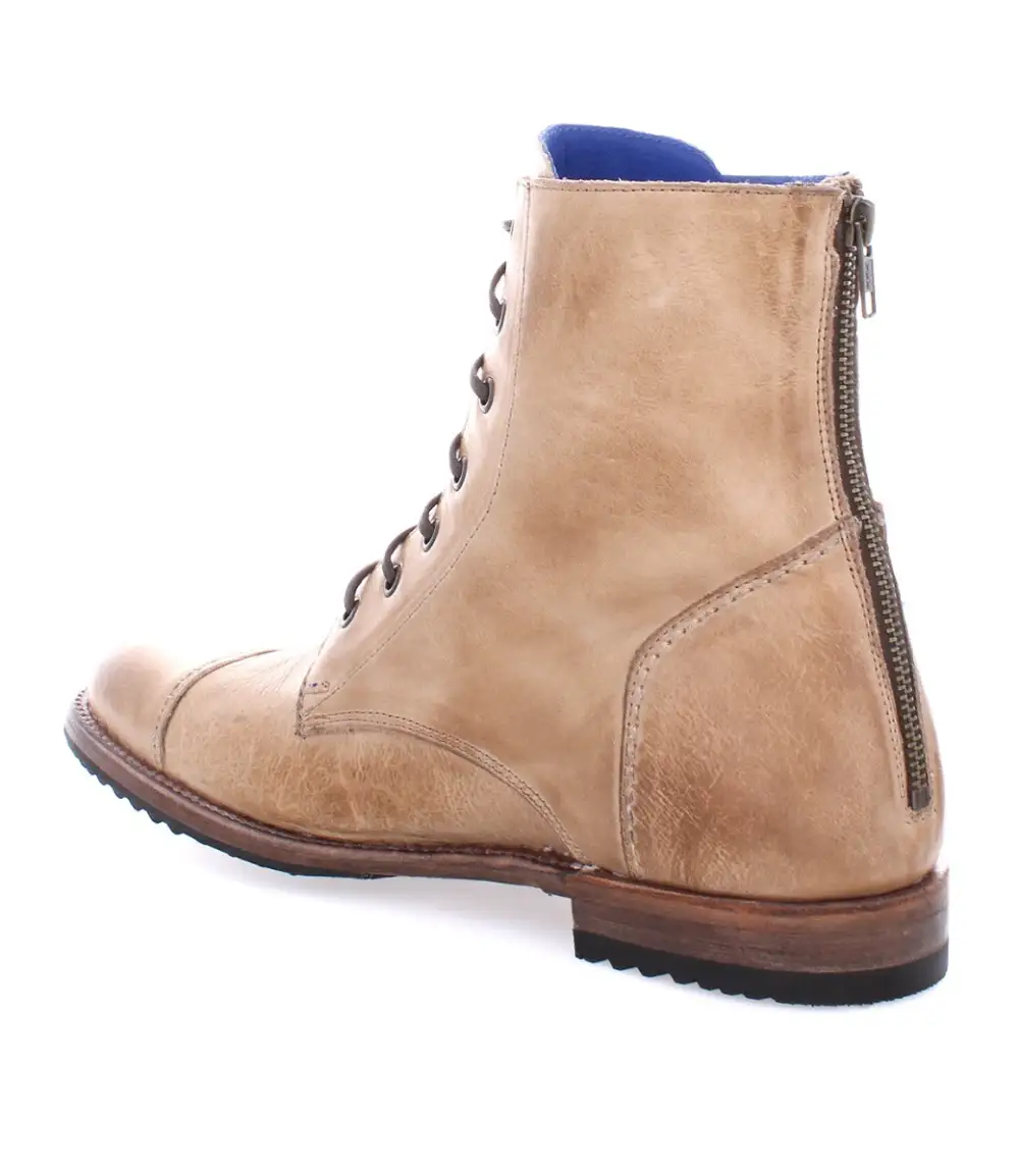 Back-Zip Streamlined Combat Boots
