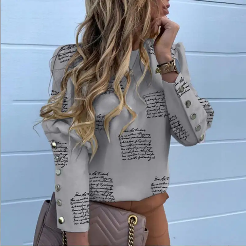 Soft Leopard Button Front Blouse
