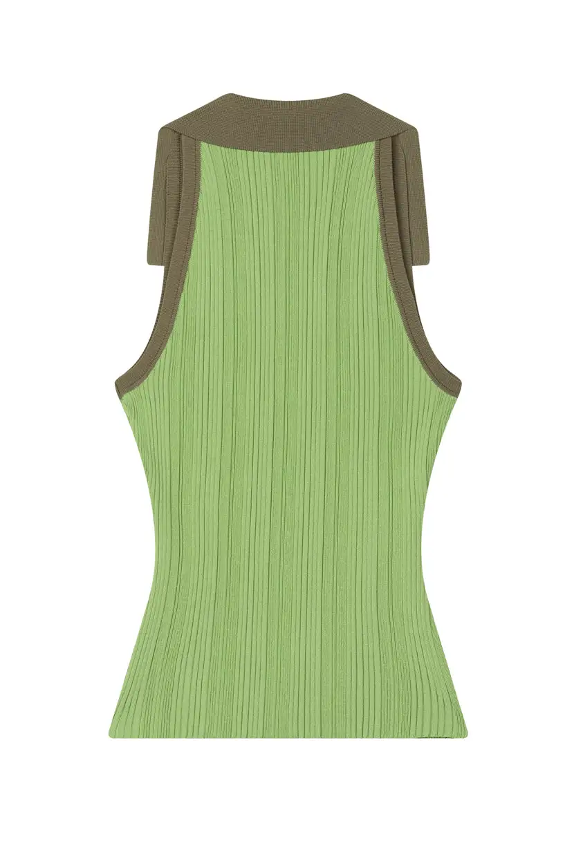 Knit Top - Sage & Matcha
