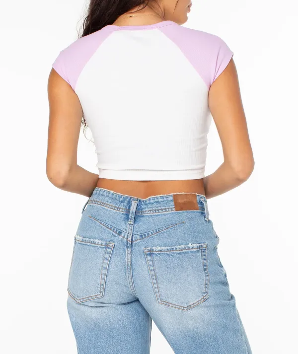 Slim-Fit T-Shirt With Patchwork Color Blocks