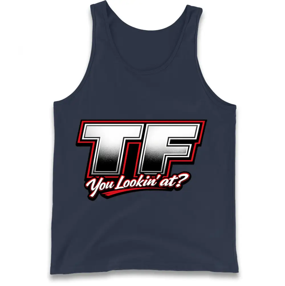 Worn In Clean Motif Casual Tank Top