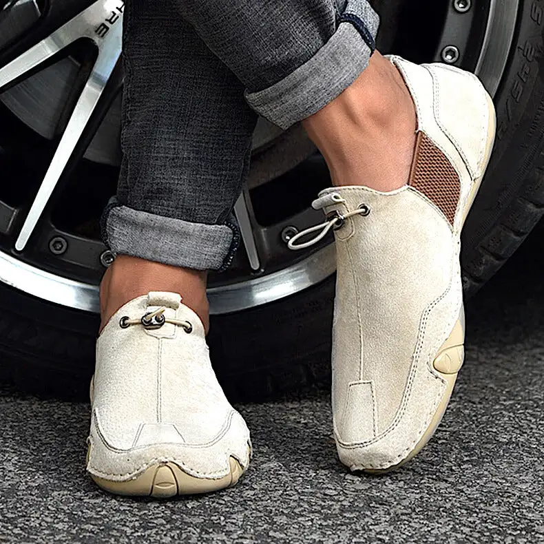 Leather Slip-On Shoes