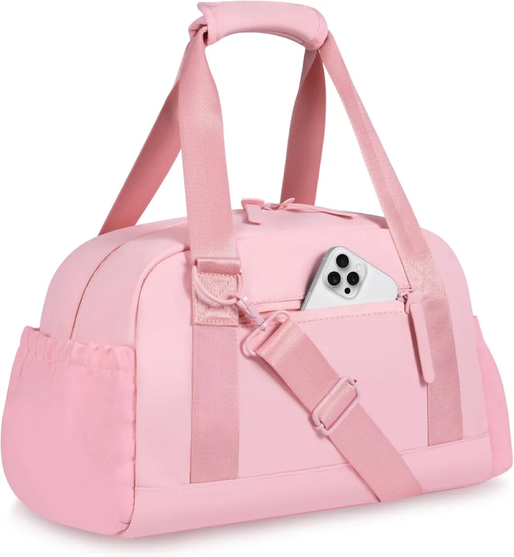 Mini Gym Bag for Women Girls Small Gym Tote Bag with Wet Compartment Waterproof Travel Duffle Bag Cute Workout Sport Bag