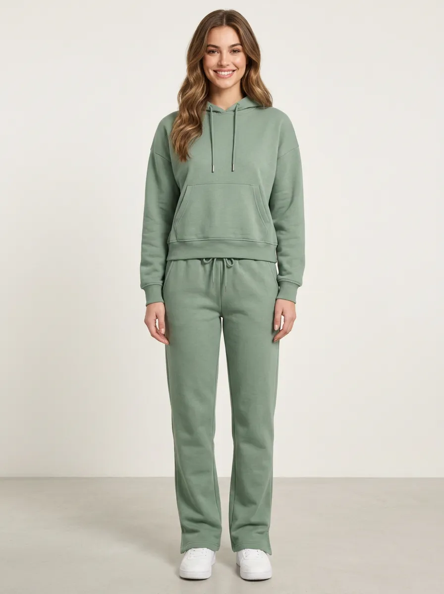 Women's Versatile Printed Sweatpants Set