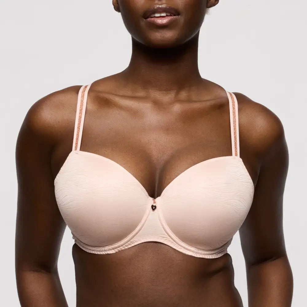 Women's Underwire Padded Seamless Check Pattern Bra
