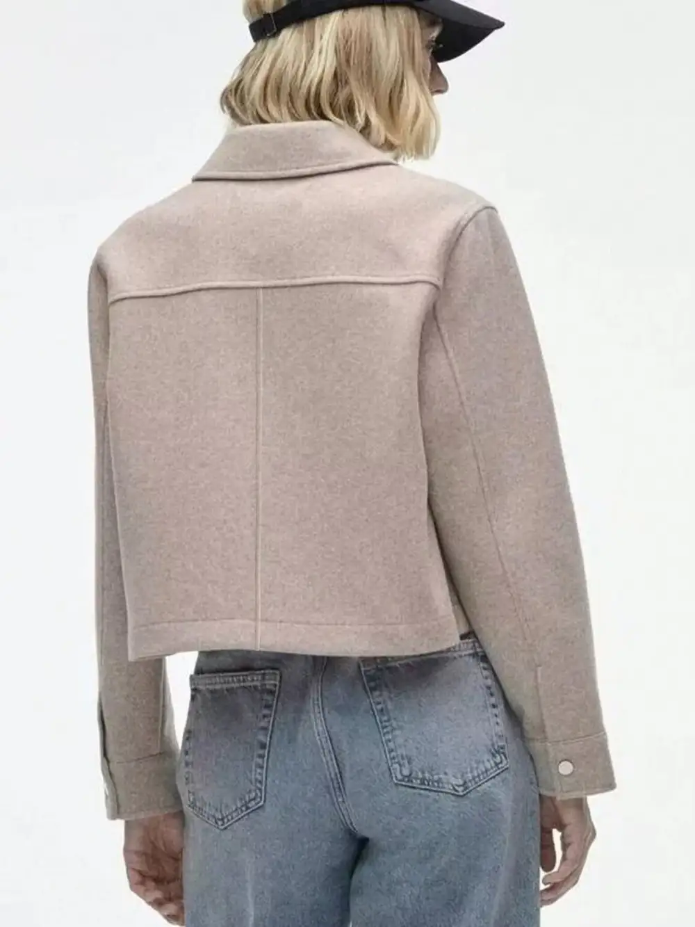 Snap Down Long Sleeve Jacket