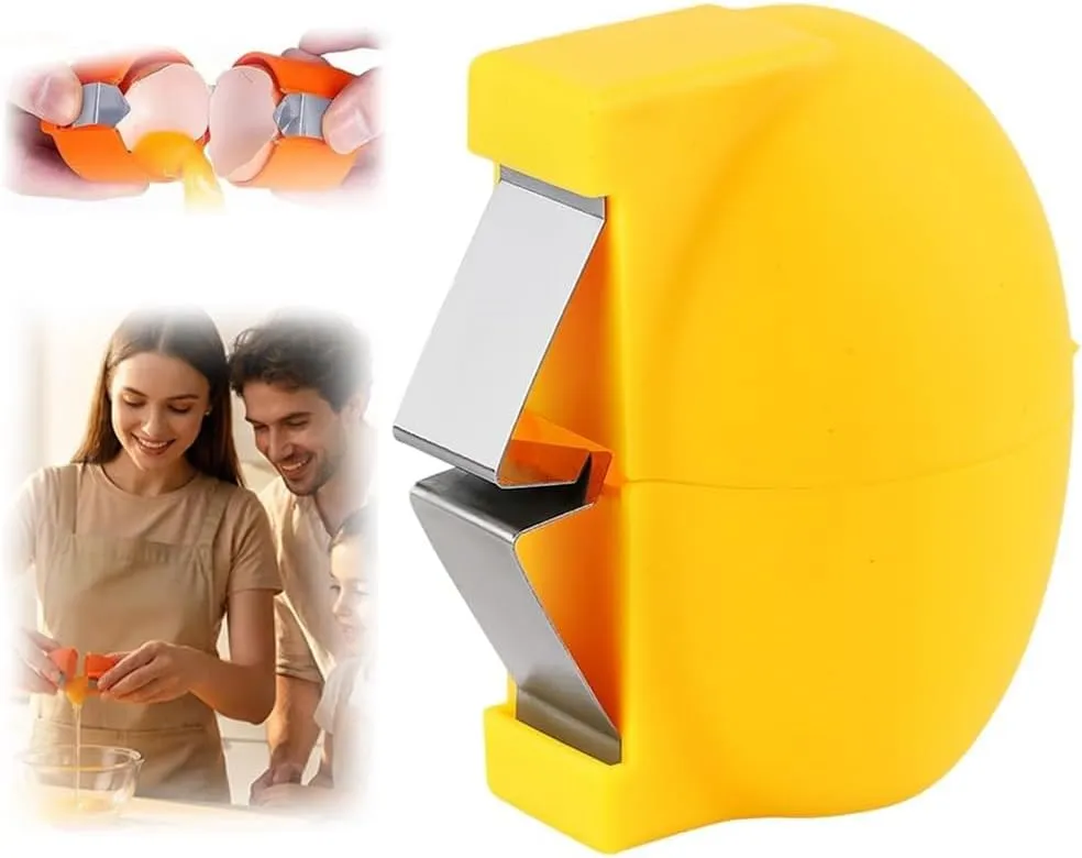 New Egg Shell Opener Egg Cracker Tool Stainless Steel, Multifunctional Egg Shell Opener for Raw Or Hard-Boiled Eggs, Kitchen Gadget for Cooking Baking