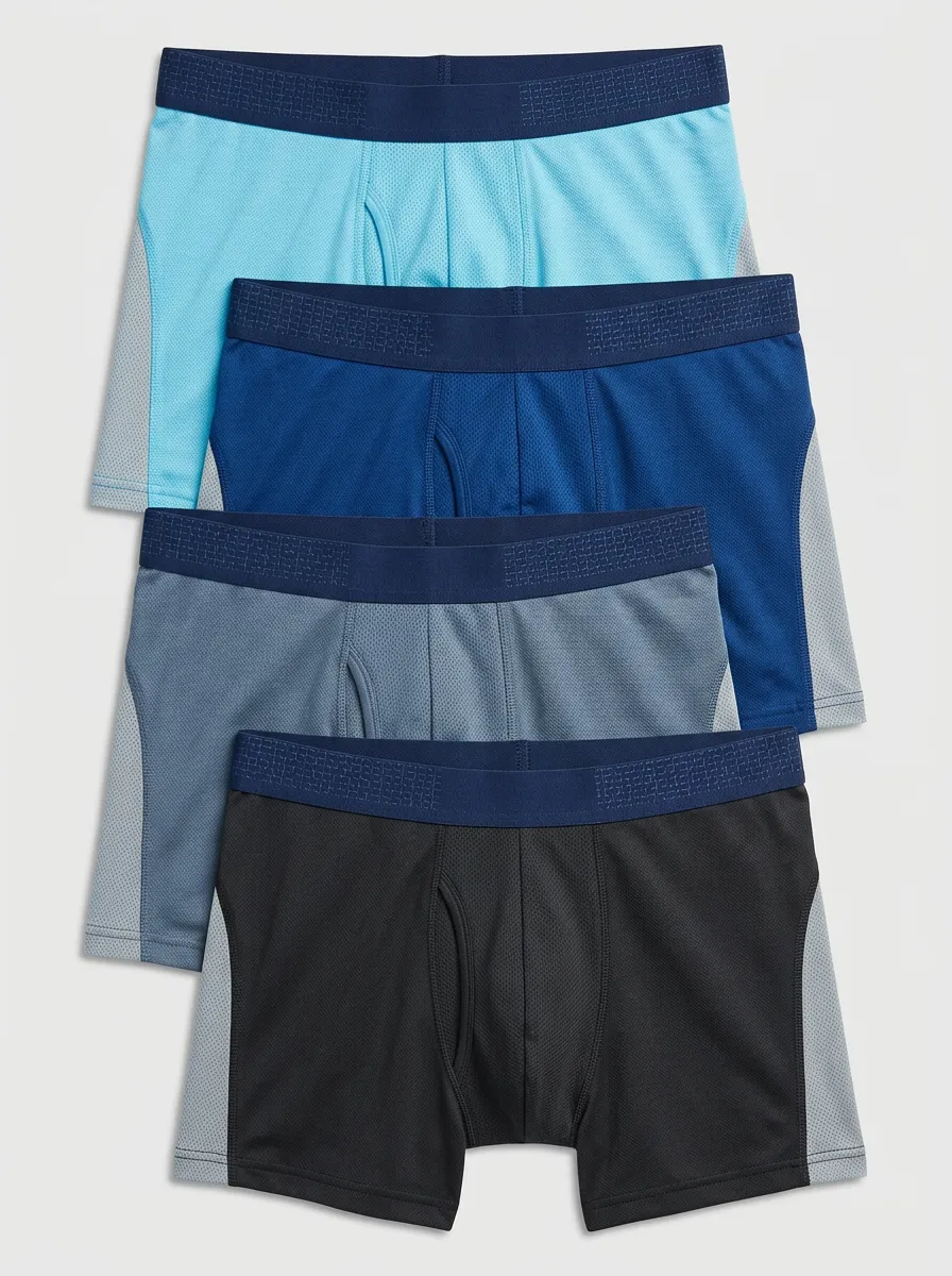Weekend Fit Men's Four Pack Boxer Briefs
