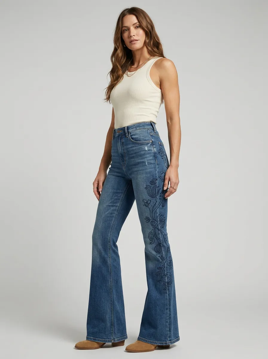 Women's High Waist Casual Denim Jeans