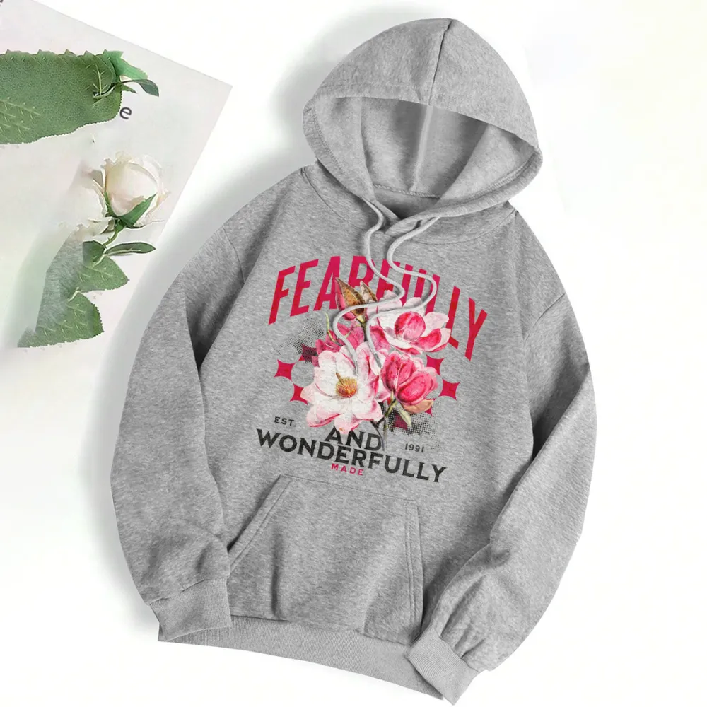 Vintage flowers Bohemian flowers Women's Fashion Hoodie