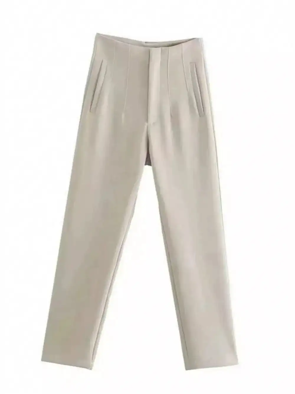 High Waisted Straight Leg Pants