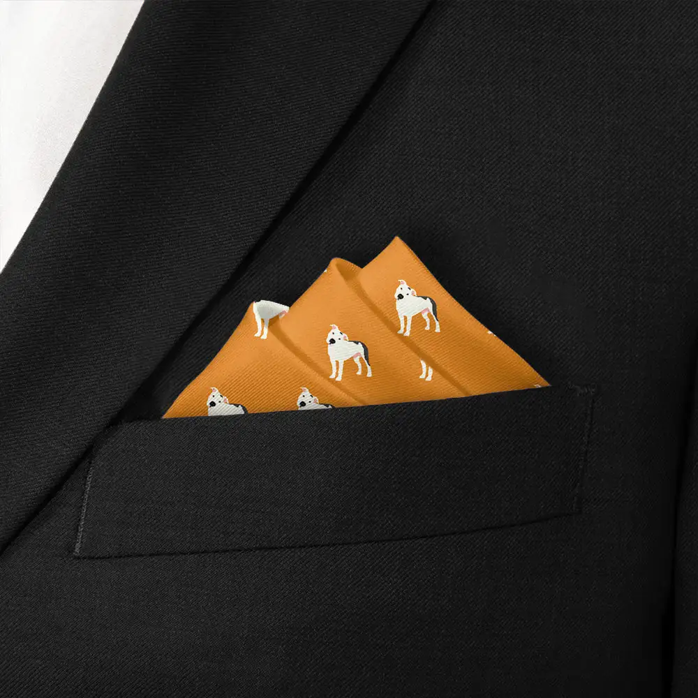 Smart Dapper Animal Motif Dog Motif Pocket Square