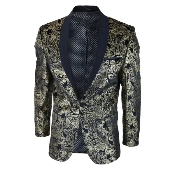 Stz Men S Velvet Paisley Blazer
