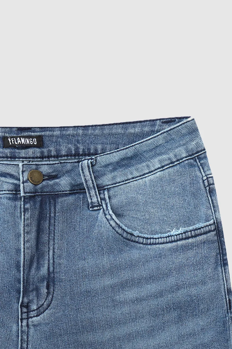 Vintage Ripped Flare Jeans