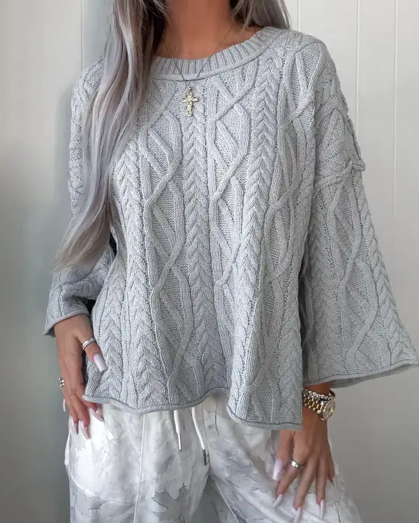 Everyday Classic Cropped Sweater